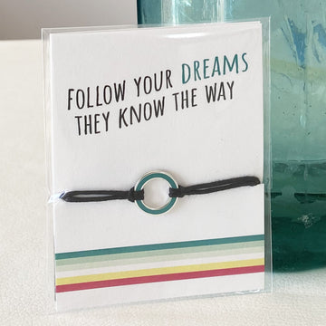 Follow your dreams they know the way Coral and Mint